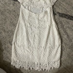 White off the shoulder dress